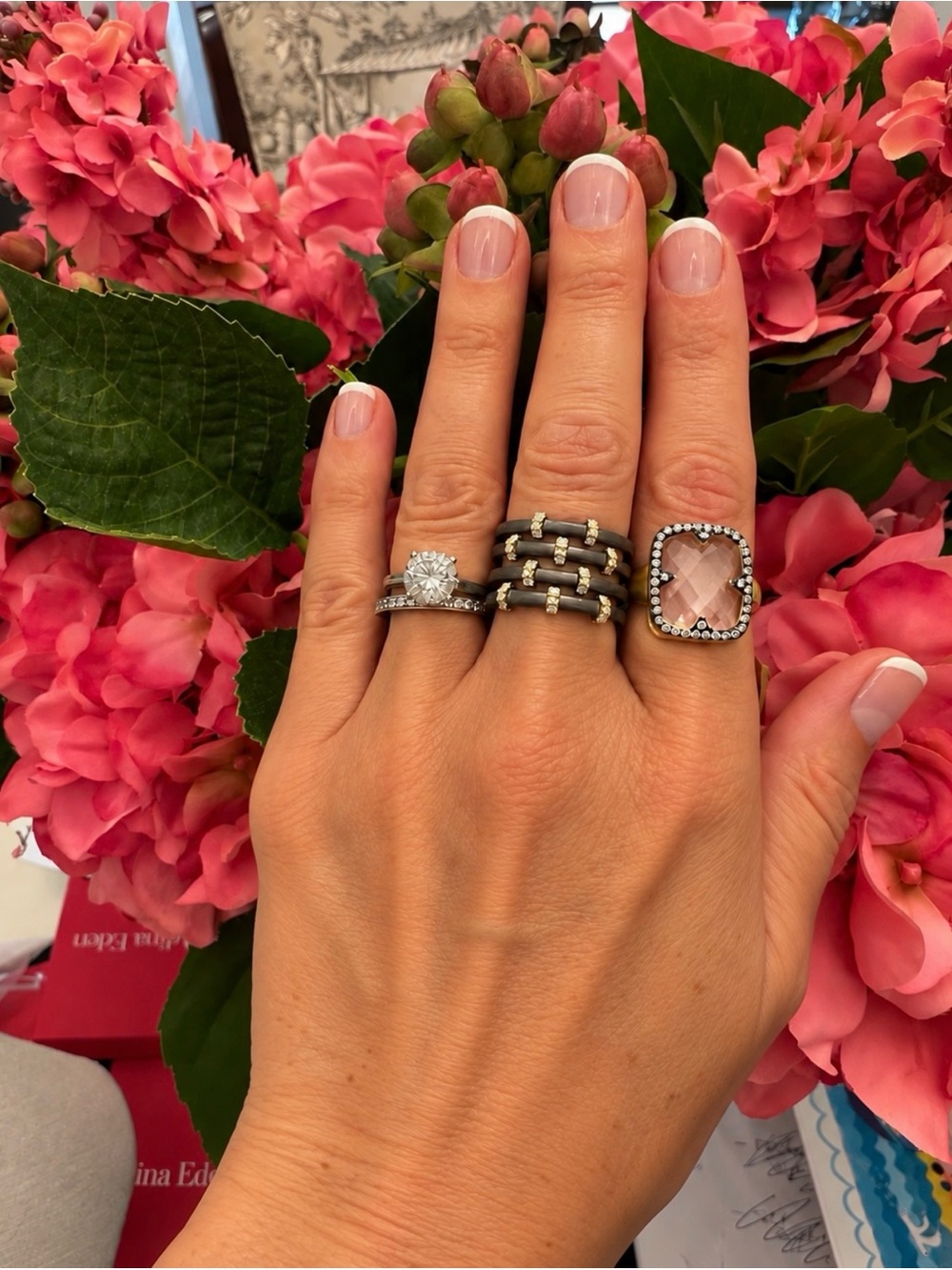 Freida Rothman INDUSTRIAL FINISH COBBLESTONE CAGE RING Size 8.5 - Picture 6 of 12
